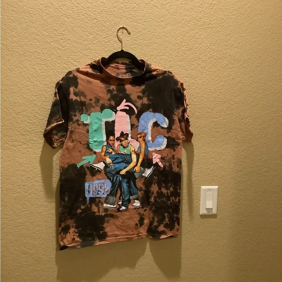 TLC Black Tie-Dye Graphic Tee - Picture 3 of 5